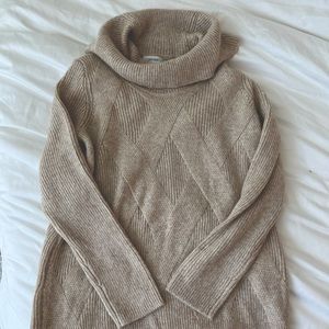 NWT Calvin Klein size Small camel cowl neck sweater - super soft!